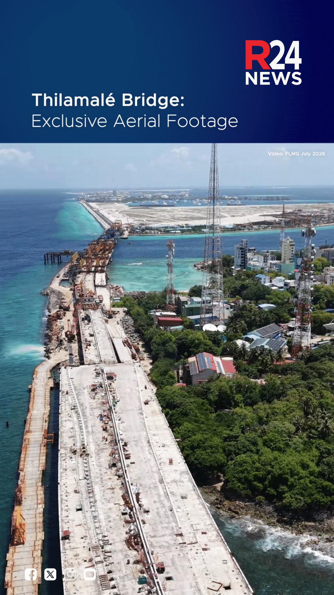 Thilamalé Bridge Project: Exclusive Aerial Views of the Maldives’ Largest Infrastructure Development