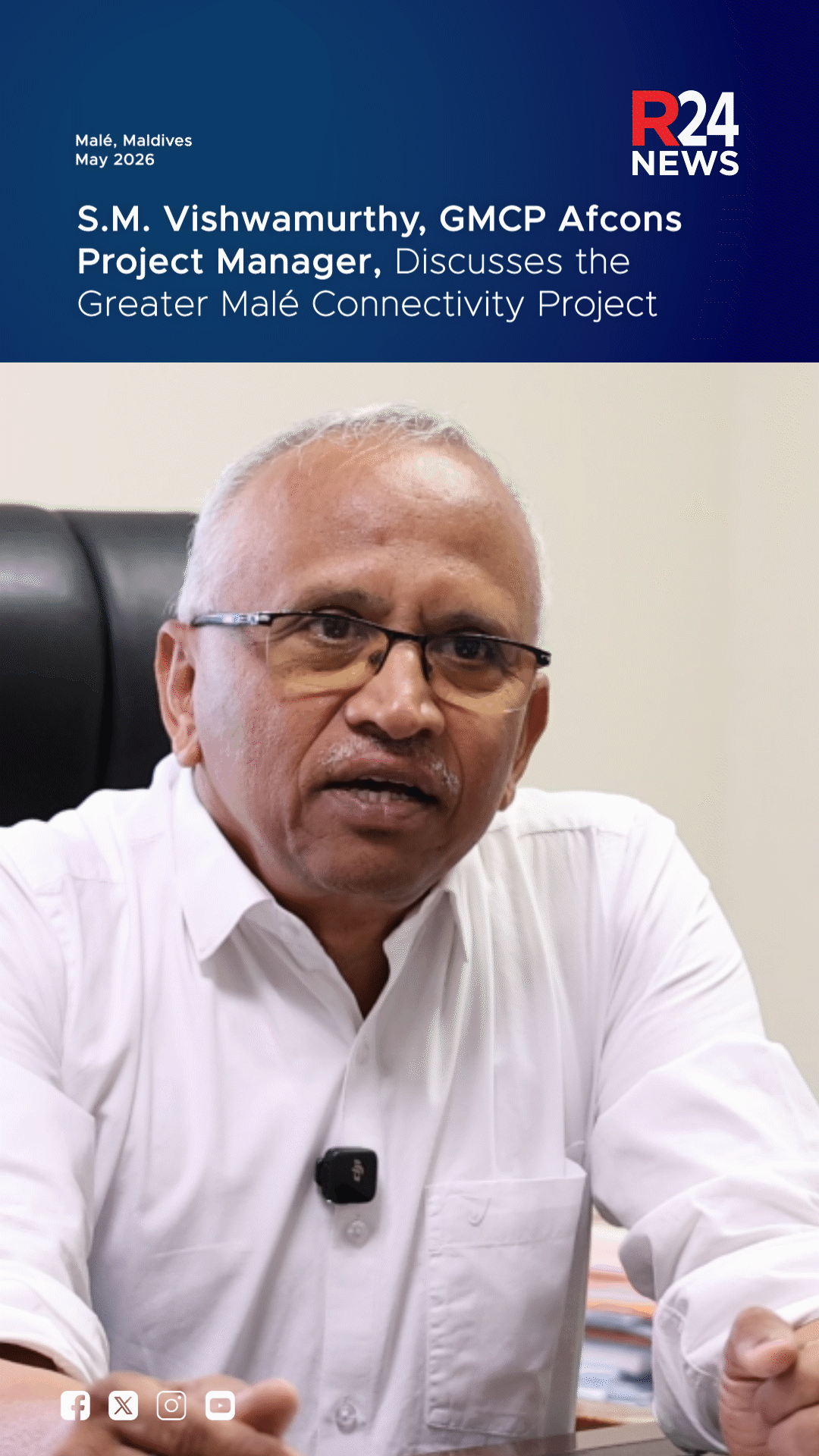 S.M. Vishwamurthy, GMCP Afcons Project Manager, Discusses the Greater Malé Connectivity Project
